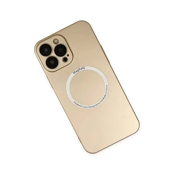 Apple İphone 13 Pro Kılıf Jack Magneticsafe Lens Silikon - Gold