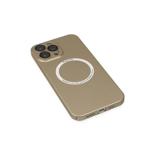 Apple İphone 13 Pro Kılıf Jack Magneticsafe Lens Silikon - Gold