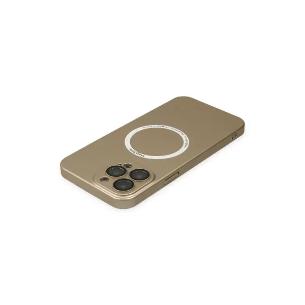 Apple İphone 13 Pro Kılıf Jack Magneticsafe Lens Silikon - Gold