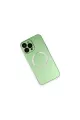 Apple İphone 13 Pro Kılıf Jack Magneticsafe Lens Silikon - Yeşil