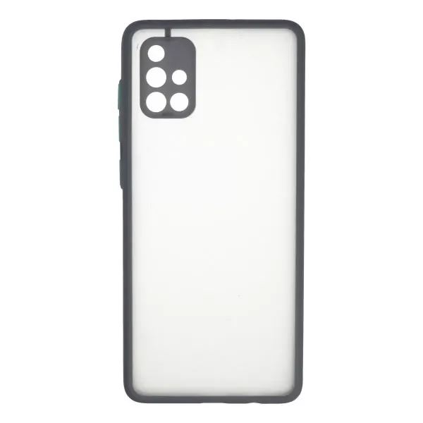 Samsung Galaxy A71 Kılıf Montreal Silikon Kapak - Gri