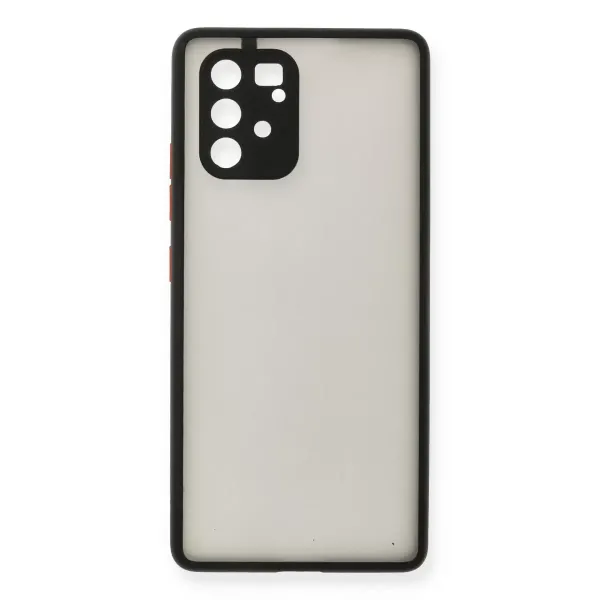 Samsung Galaxy A91 / S10 Lite Kılıf Montreal Silikon Kapak - Siyah