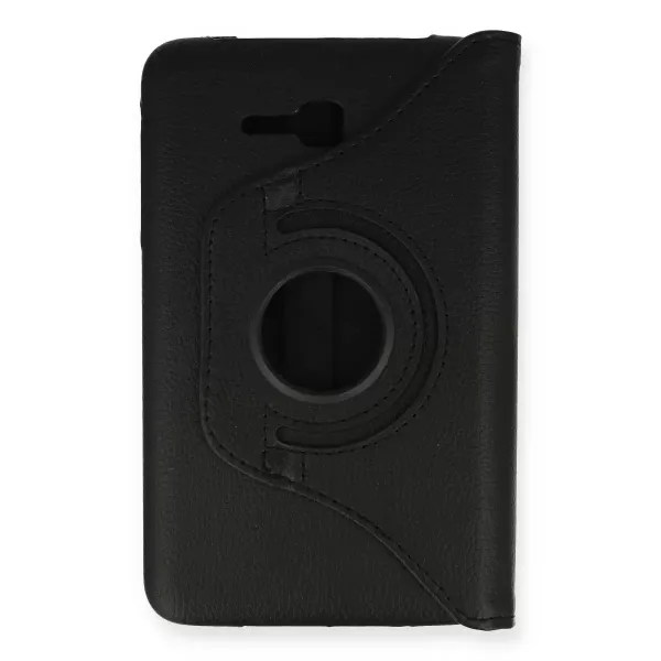 Samsung Galaxy T110 / T113 Tab 3 Lite 7 Kılıf 360 Tablet Deri Kılıf - Siyah