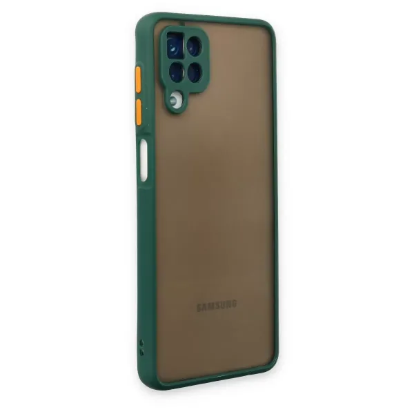 Samsung Galaxy A12 Kılıf Montreal Silikon Kapak - Yeşil