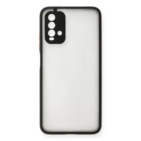 Xiaomi Redmi 9t Kılıf Montreal Silikon Kapak - Siyah