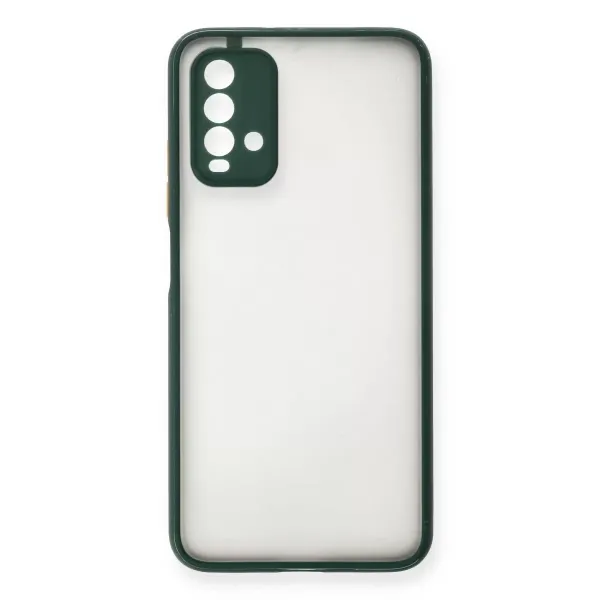 Xiaomi Redmi 9t Kılıf Montreal Silikon Kapak - Yeşil