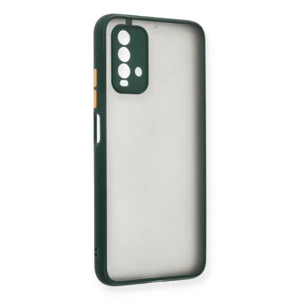 Xiaomi Redmi 9t Kılıf Montreal Silikon Kapak - Yeşil