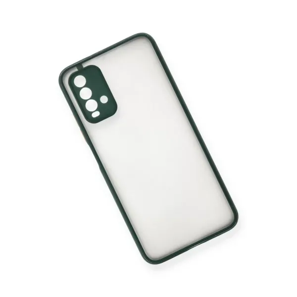 Xiaomi Redmi 9t Kılıf Montreal Silikon Kapak - Yeşil