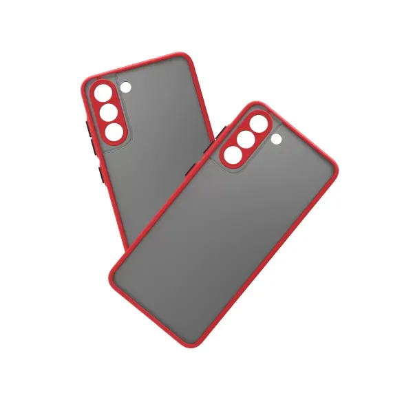 Samsung Galaxy S21 Fe Kılıf Montreal Silikon Kapak - Kırmızı