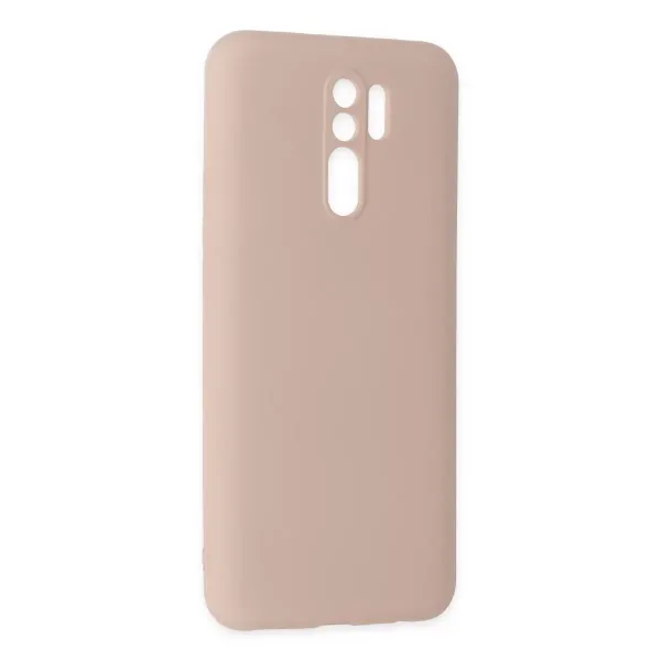 Xiaomi Redmi 9 Kılıf Nano İçi Kadife Silikon - Pudra