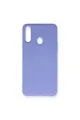 Samsung Galaxy A20s Kılıf Nano İçi Kadife Silikon - Lila