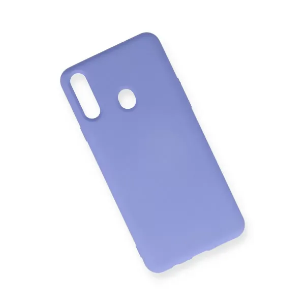 Samsung Galaxy A20s Kılıf Nano İçi Kadife Silikon - Lila