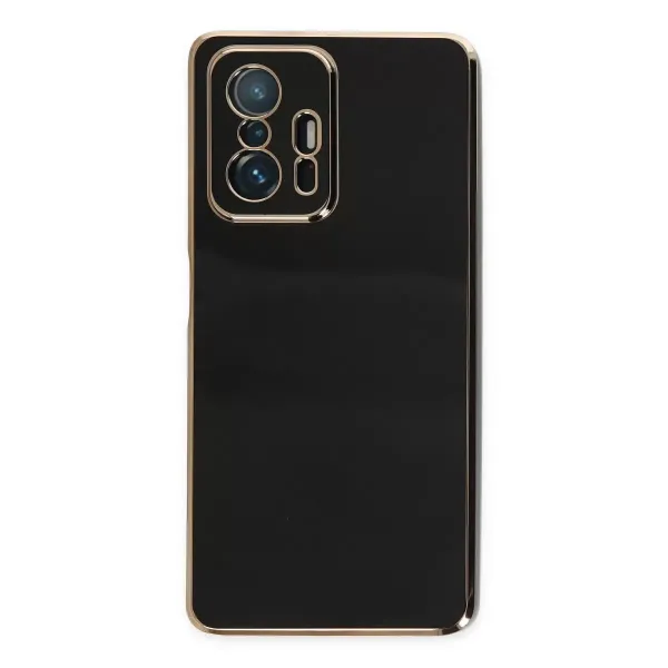 Xiaomi Mi 11t Pro Kılıf Volet Silikon - Siyah