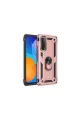 Huawei P Smart 2021 Kılıf Sofya Yüzüklü Silikon Kapak - Rose