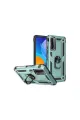 Huawei P Smart 2021 Kılıf Sofya Yüzüklü Silikon Kapak - Yeşil