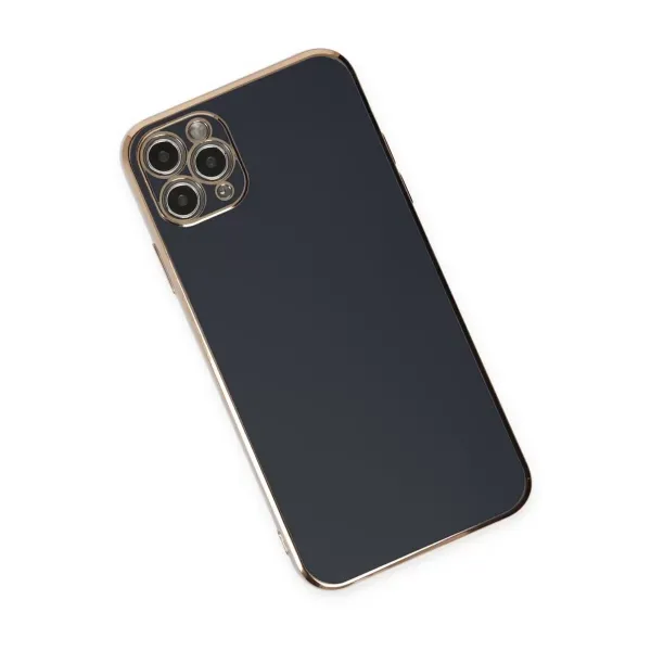 Apple İphone 11 Pro Max Kılıf Volet Silikon - Siyah