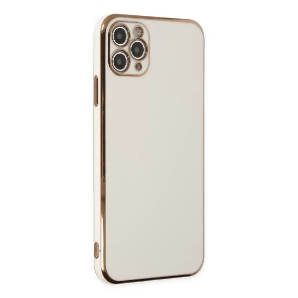 Apple İphone 11 Pro Max Kılıf Volet Silikon - Beyaz