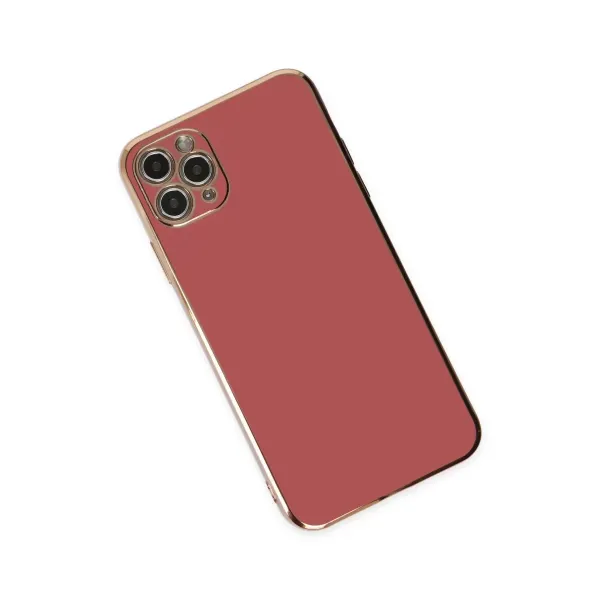 Apple İphone 11 Pro Max Kılıf Volet Silikon - Kırmızı