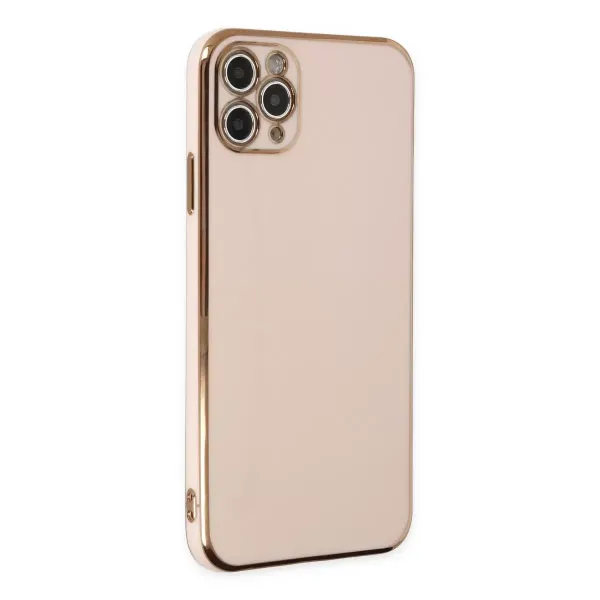 Apple İphone 11 Pro Max Kılıf Volet Silikon - Pembe