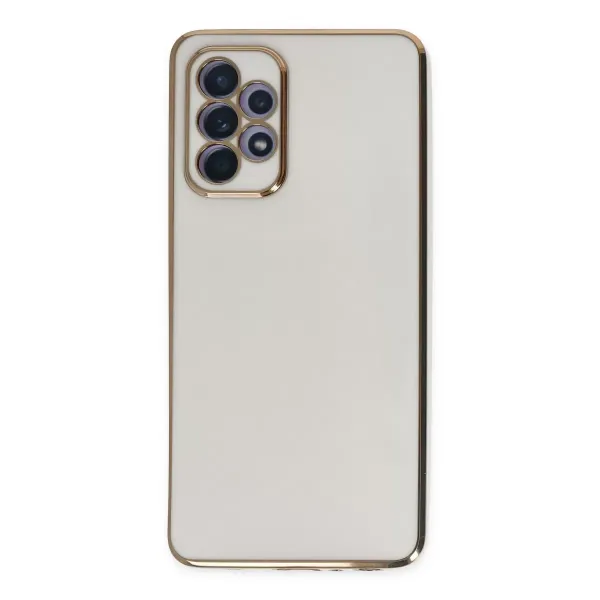 Samsung Galaxy A52 Kılıf Volet Silikon - Beyaz