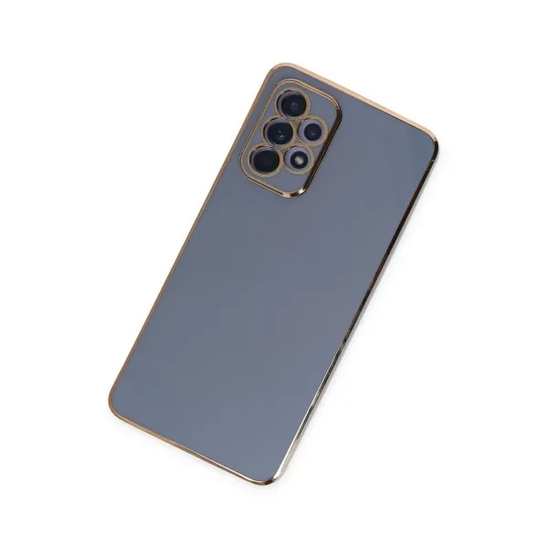 Samsung Galaxy A52 Kılıf Volet Silikon - Mavi