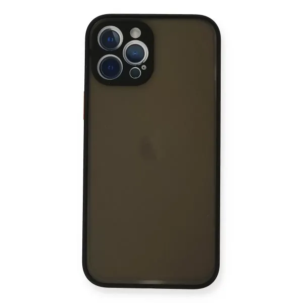 Apple İphone 12 Pro Kılıf Montreal Silikon Kapak - Siyah