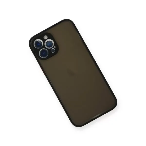 Apple İphone 12 Pro Kılıf Montreal Silikon Kapak - Siyah