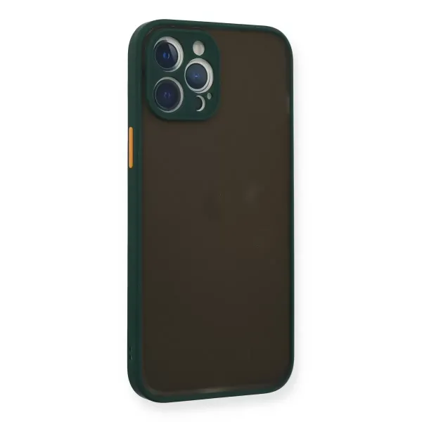Apple İphone 12 Pro Kılıf Montreal Silikon Kapak - Yeşil