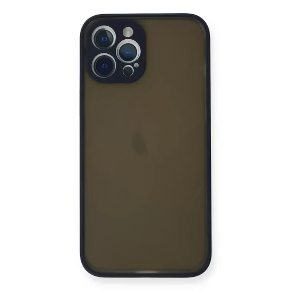 Apple İphone 12 Pro Kılıf Montreal Silikon Kapak - Lacivert