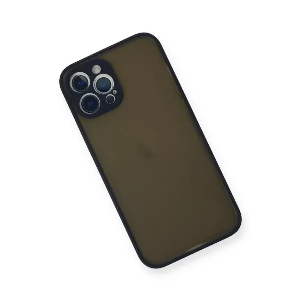 Apple İphone 12 Pro Kılıf Montreal Silikon Kapak - Lacivert