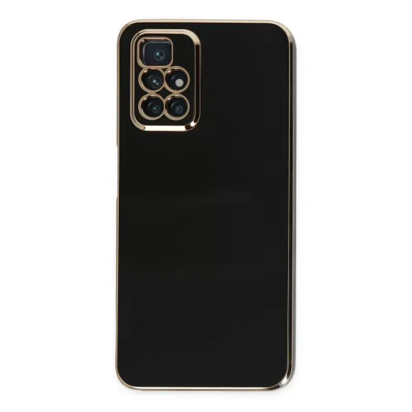 Xiaomi Redmi 10 2022 Kılıf Volet Silikon - Siyah