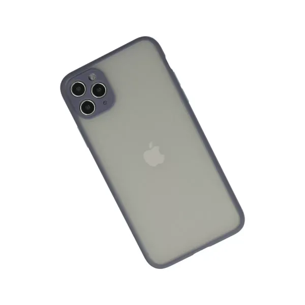 Apple İphone 12 Pro Max Kılıf Montreal Silikon Kapak - Gri