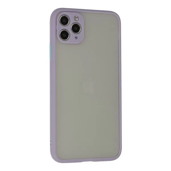 Apple İphone 12 Pro Max Kılıf Montreal Silikon Kapak - Mor