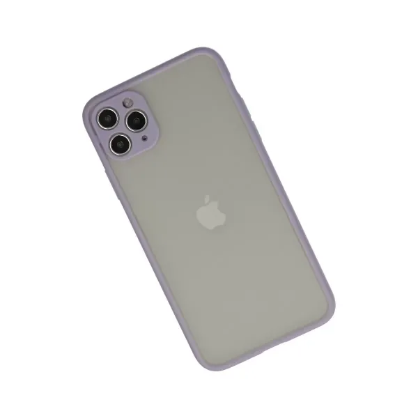 Apple İphone 12 Pro Max Kılıf Montreal Silikon Kapak - Mor