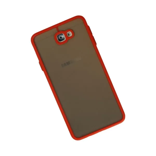 Samsung Galaxy J7 Prime Kılıf Montreal Silikon Kapak - Kırmızı