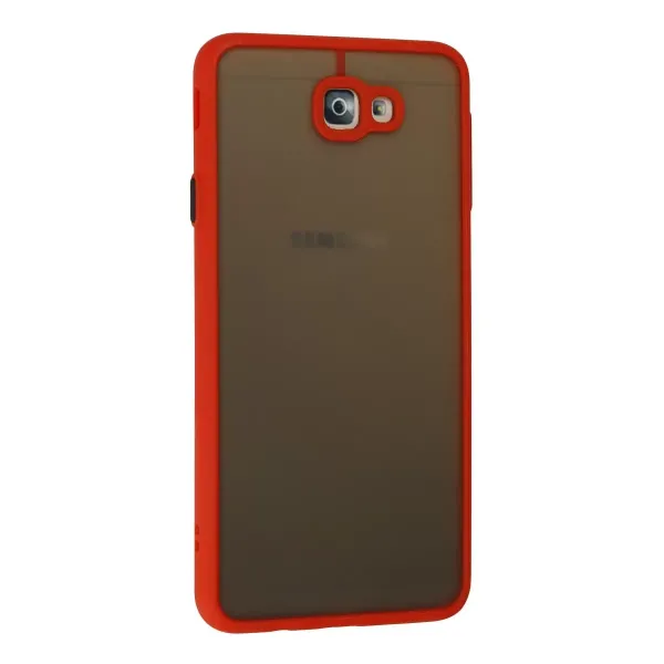 Samsung Galaxy J7 Prime Kılıf Montreal Silikon Kapak - Kırmızı