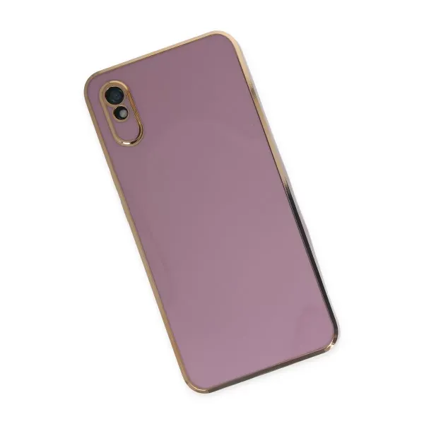 Xiaomi Redmi 9a Kılıf Volet Silikon - Mor