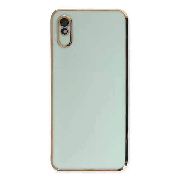 Xiaomi Redmi 9a Kılıf Volet Silikon - Açık Yeşil