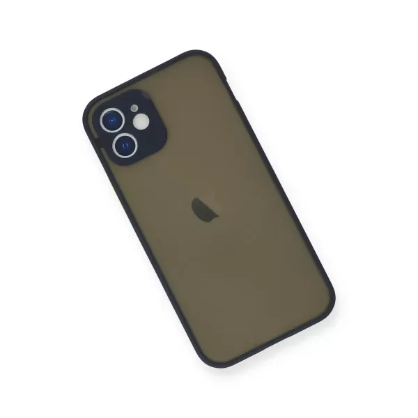 Apple İphone 12 Mini Kılıf Montreal Silikon Kapak - Lacivert