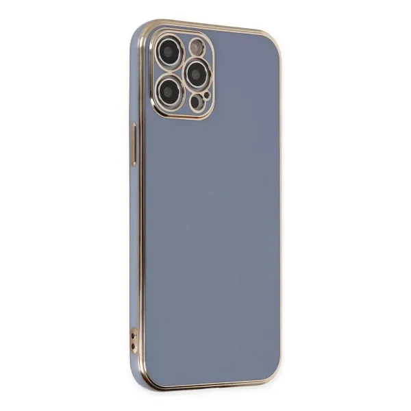 Apple İphone 12 Pro Max Kılıf Volet Silikon - Mavi