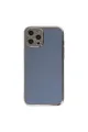 Apple İphone 12 Pro Max Kılıf Volet Silikon - Mavi