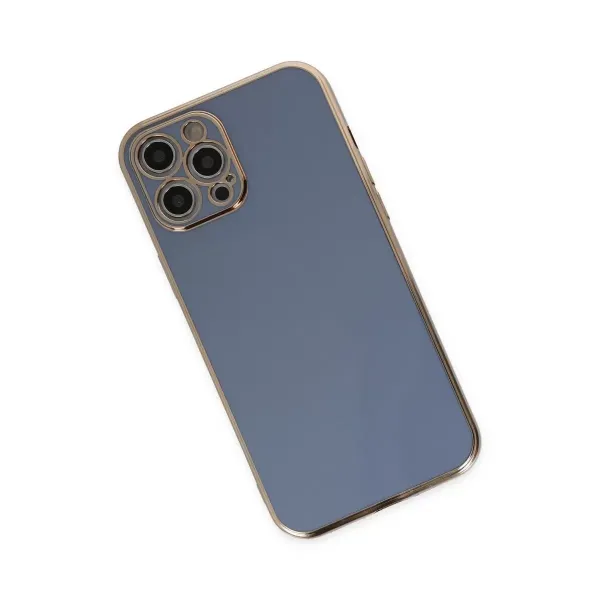 Apple İphone 12 Pro Max Kılıf Volet Silikon - Mavi