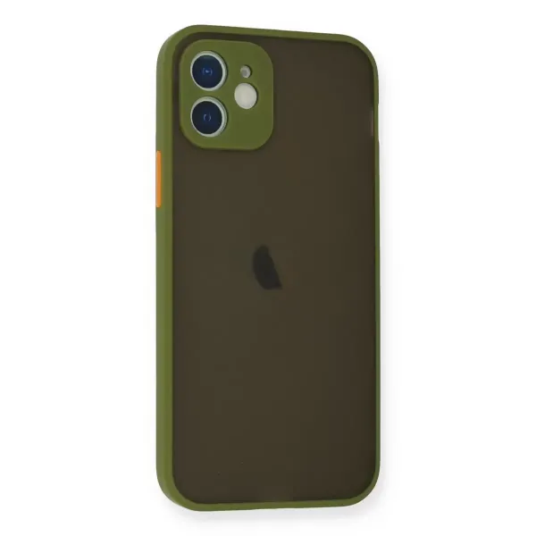 Apple İphone 12 Mini Kılıf Montreal Silikon Kapak - Açık Yeşil