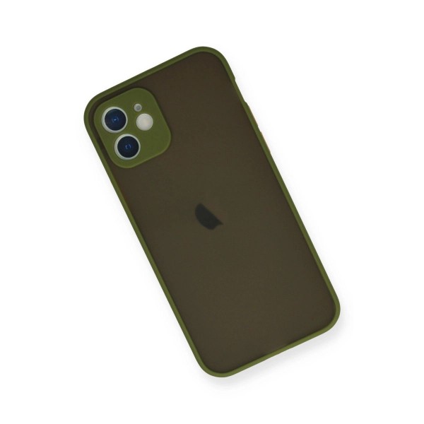 Apple İphone 12 Mini Kılıf Montreal Silikon Kapak - Açık Yeşil