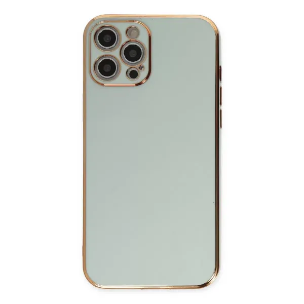 Apple İphone 12 Pro Max Kılıf Volet Silikon - Açık Yeşil
