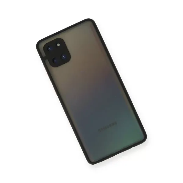 Samsung Galaxy A81 / Note 10 Lite Kılıf Montreal Silikon Kapak - Siyah