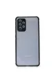 Samsung Galaxy A72 Kılıf Miami Şeffaf Silikon - Siyah