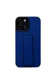 Apple İphone 12 Pro Max Kılıf Mega Standlı Silikon - Mavi
