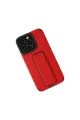 Apple İphone 13 Pro Kılıf Mega Standlı Silikon - Kırmızı