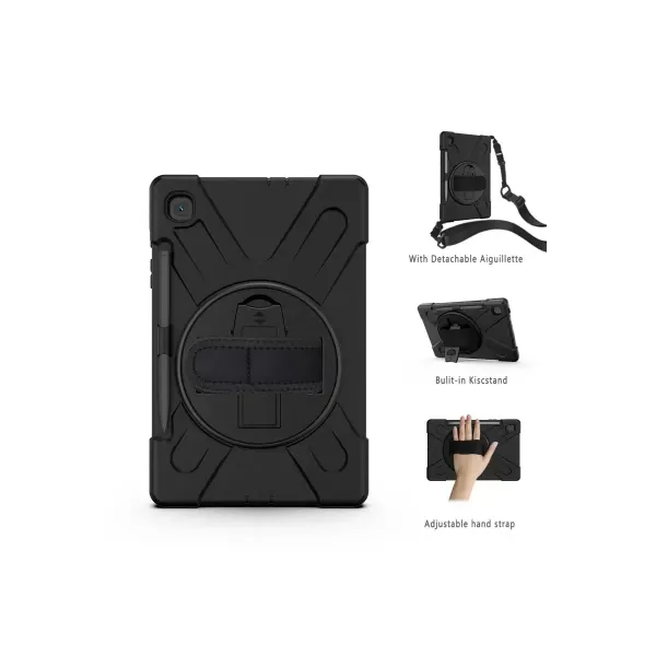 Samsung Galaxy P610 Tab S6 Lite 10.4 Kılıf Amazing Tablet Kapak - Siyah
